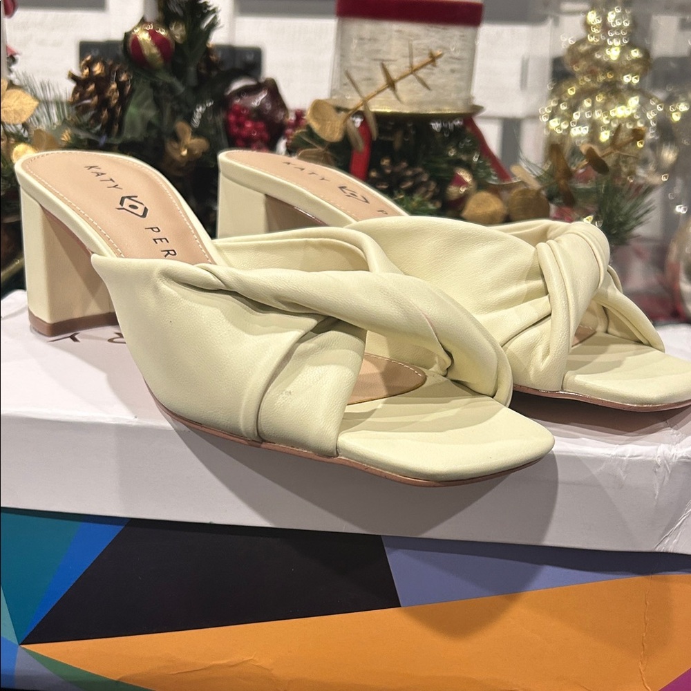 Katy Perry Collections Cream Mules
